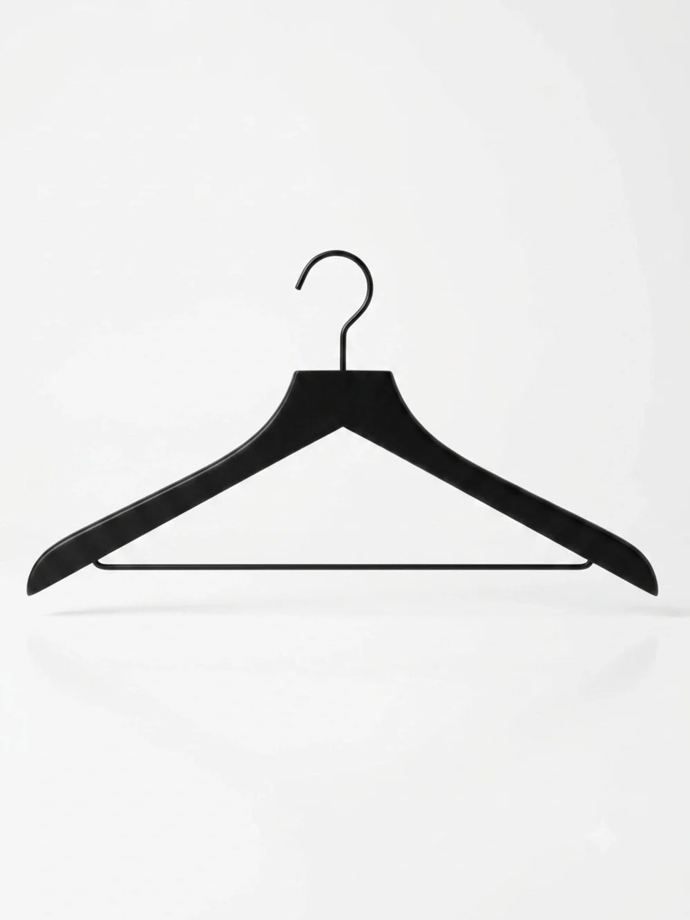Set of 10 Made by Design Black Wood & Metal Suit Hangers Target Minimalist